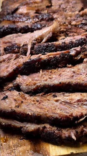 This is how i make beef brisket in the oven. This recipe is so helpful in the cold months or if you have no access to a grill or smoker. Don’t take my word for it, just check all the positive reviews and comments. You’ll be happy with the results every time. You will need: 7 pounds trimmed beef brisket 1 cup barbecue seasoning: a mix of ( 3 tbsp smoked paprika, 1/2 tbsp cayenne pepper, 1 1/2 tbsp salt, 2 tbsp brown sugar, 1 tbsp garlic powder 1 tbsp onion powder) 1/2 tbsp black pepper, 1 tbsp sa