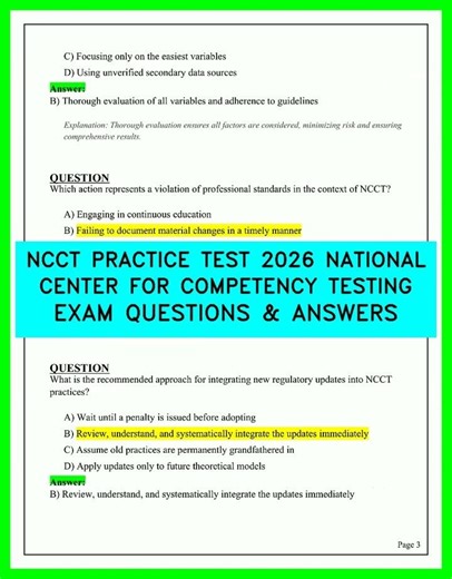 NCCT Practice Test 2026 | Real Exam Questions & Answers | Pass on First Try! | UPDATED 2026