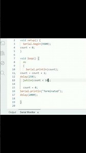 do-while Loop in Arduino UNO. #arduino #circuit #coding #control #engineering #diy #tutorial