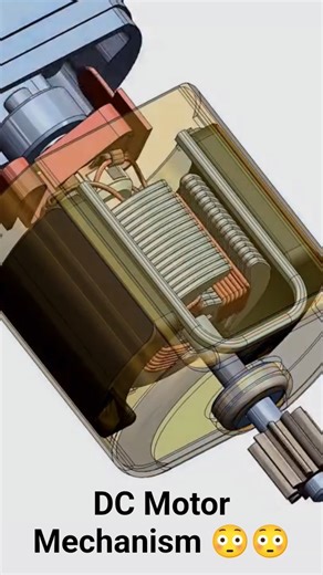 DC Motor Mechanism 😳😳🤔| #solidworks | #viral | #shorts | #viralshorts |#gear | #autocad |#gear | #dc