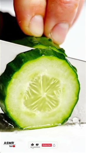 AI ASMR Cucumber Cutting 🥒 | Ultra Realistic Relaxing Sounds for Sleep & Tingles
