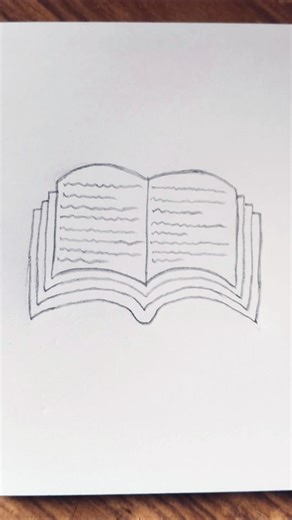 How To Draw Open Book In A Easy Method📖📖#art#drawing#viral#trending#subscribe#support#books#views#yt