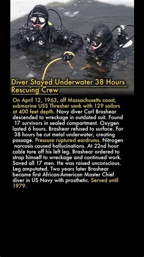 🌊 Diver Stayed Underwater 38 Hours Rescuing Crew ⚓💀