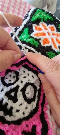 Joining double filet with a flat braid