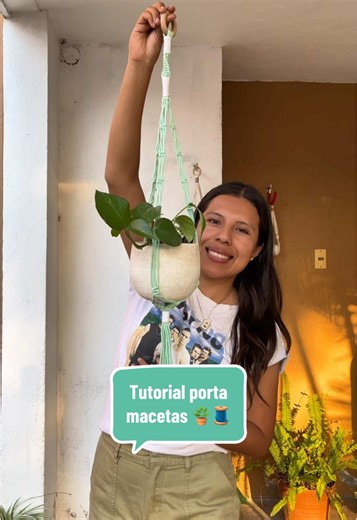 Tutorial de Porta Macetas de Macramé Paso a Paso