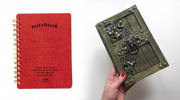 Crafting an Antique-Style Notebook Cover with Unique Techniques
