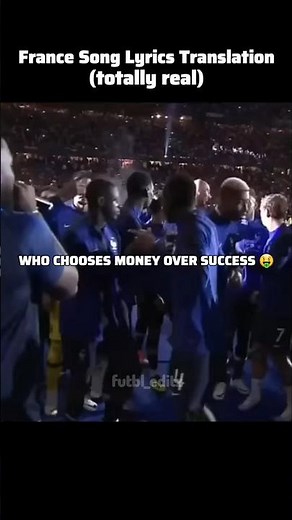France Song Lyrics Translation (totally real) #football#trending#worldcup