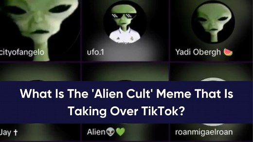 What Is The 'Alien Cult' That Is Taking Over TikTok? The 'Green Alien Cult' Meme Explained