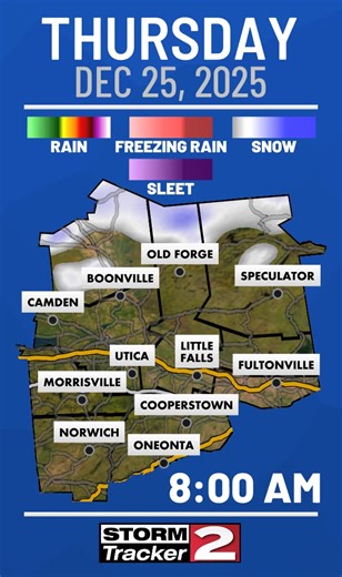 Merry Christmas! Here's a look at conditions throughout your Christmas Day on the StormTracker 2 Skycast. | WKTV Weather