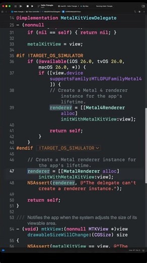 Apple Metal | Choose Metal 4 or Metal renderer | Apple Silicon #applemetal4 #applesilicon #metalapi