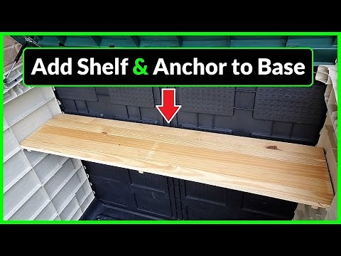 Keter Store It Out Max Shed - Adding a Shelf & Anchoring to Base (DIY Project)