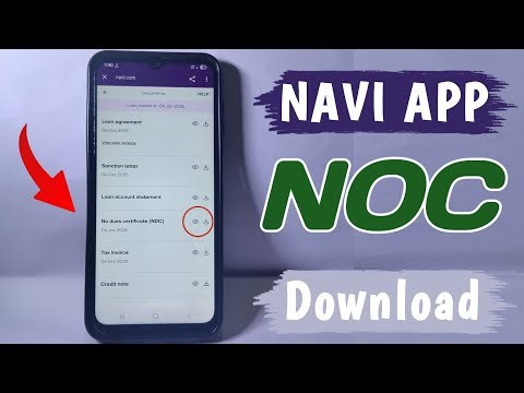 Navi Loan NOC Download 2026 || No Due Certificate Download From Navi || Navi Loan NDC Download ||