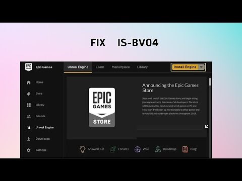 How to Fix "IS-BV04: Build verification failed due to mismatched hash" in Epic Games Launcher