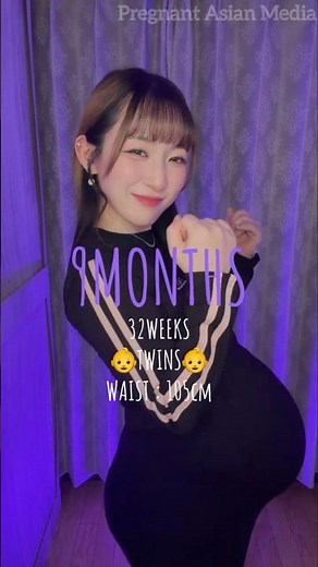 Pregnant Asian Mom 9 Months With Twins | 32 Weeks