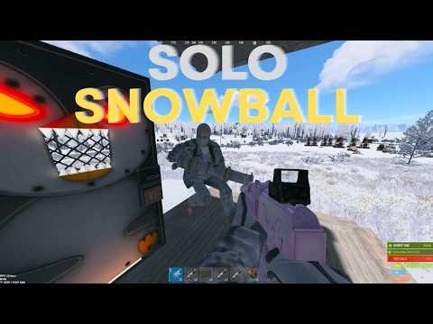 solo dominates the snow turn into 3 raid defense... Rust (1 day pov)