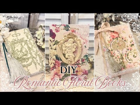 You’ll Never Look at Old Books the Same! DIY Elegant Valentine's Decor with Decoupage | Shabby Chic
