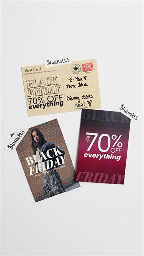 You’ve got mail  BLACK FRIDAY IS HERE! Shop 70% EVERYTHING online and in stores all weekend! And don’t forget, every online order under $200 is automatically eligible for our Win Your Wishlist giveaway! We’re refunding 2 orders every hour, today only. Happy shopping! #youinblue #blackfriday | Bluenotes | Facebook