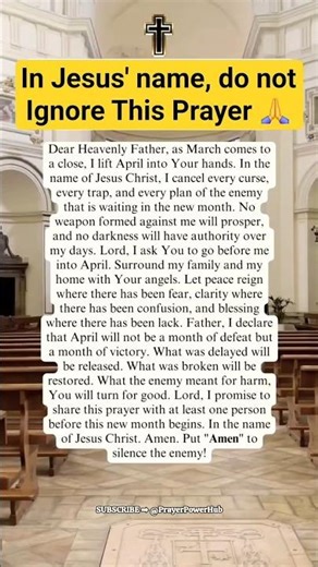 Don't Ignore This Prayer #prayer #prayday #motivation #viralshort #powerfulprayer #prayerpowerhub