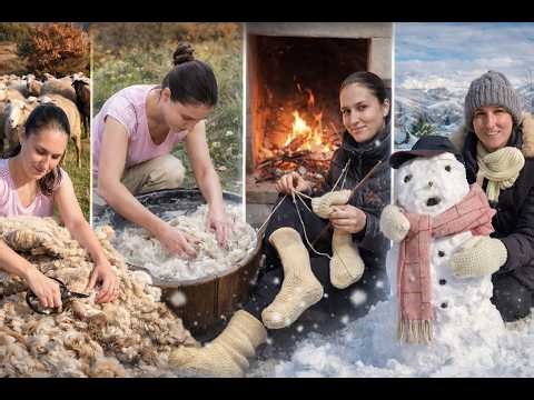 Proçesi Përpunimit të Leshit / Albanian Village Life