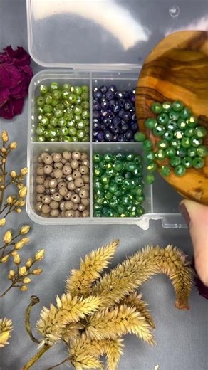 Earthy Crystal Bead Collection 🌿✨ | Moss & Mineral Designer Box