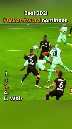Best 2021 Puskas Award nominees
