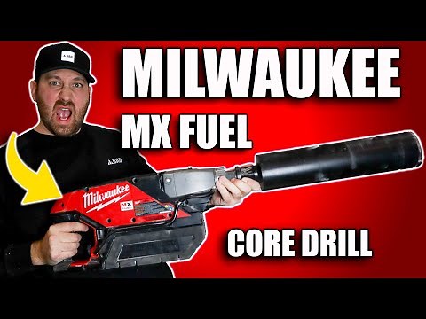 Milwaukee MX FUEL Core Drill, Stand and 4" Core Bit: Tool Overview and Tool in Action