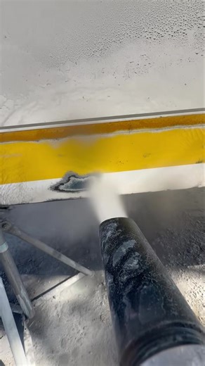 Bottom paint removal process. Non toxic , recycled glass media. Sure beats sanding. That stuff is no joke #contenderboatsofficial #contender #bottompaintremoval #gelcoat #goingcoastalmarine | Going Coastal Marine Electronics