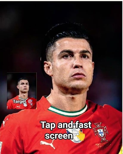 tap and fast screen change CR7 video target of Ronaldo face #shorts #viral #cr7 #challenge #ronaldo