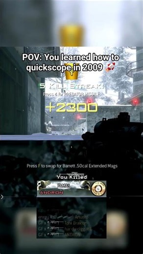POV: You learned how to quickscope in 2009 🚀 #mw2 #nostalgia #callofduty