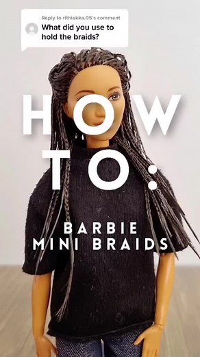 Barbie Doll Hair Braiding Tutorial | Cute Hairstyles for Barbie