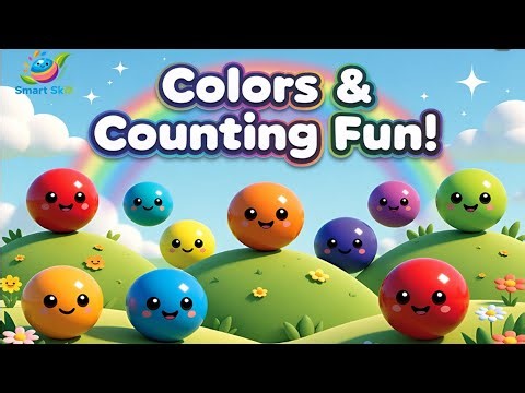Cartoon Colors & Counting Balls for Kids | Learn Colors and Numbers | Educational for Toddlers
