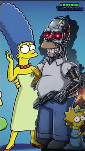 The simpsons as theTerminator #simpsons #thesimpsons #terminator