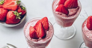 La mousse à la fraise de Cyril Lignac