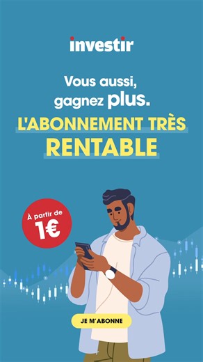 ​ Immo, assurance-vie… Avec 1€, profitez de nos conseils en placements boursiers. Investir, l'abonnement très rentable  | Investir | Facebook