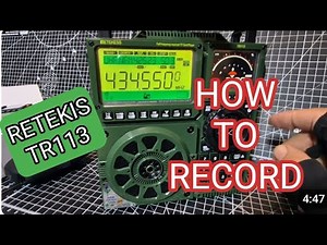 Retekess TR113 - How to Record & Playback