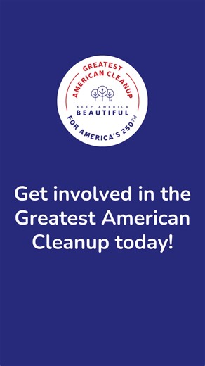 The countdown is ON — just 250 days left to the Greatest American Cleanup! 🇺🇸♻️ From coast to coast, communities are rolling up their sleeves to help Keep America Beautiful as we prepare for America’s 250th birthday. Together, we’re on a mission to: 🌳 Plant Hope 🧹 Pick Up Litter 💚 Make Our Shared Space Shine Ready to be part of history? The countdown has started — and your community needs YOU. Get involved today! kab.org/greatest #GreatestAmericanCleanup #KeepAmericaBeautiful #DoBeautifulTh