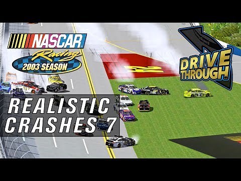 NR2003 Realistic Crashes #7 [NASCAR Racing 2003 Season Crash Compilation]