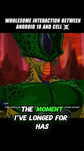 Wholesome Interaction Between Android 18 And Cell 🤯 #crashout #cell #sparkingzero #dragonballz #dbz