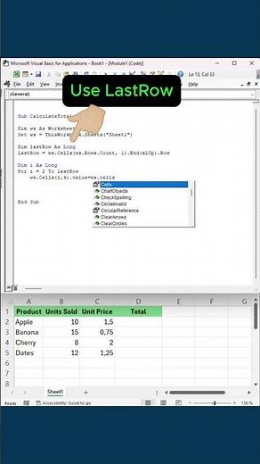 Quick VBA Totals in Excel (Yes, Typos Happen 😂)