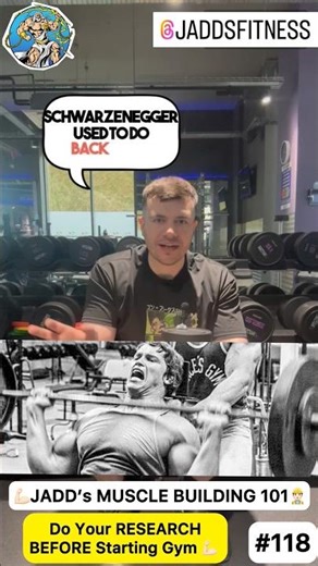 GYM 101 • Research Before Gym 📚 • #118 #bodybuilding