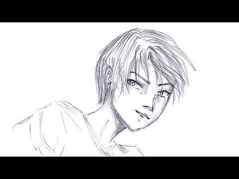 How to draw anime boy in pencil - Desen in creion baiat anime
