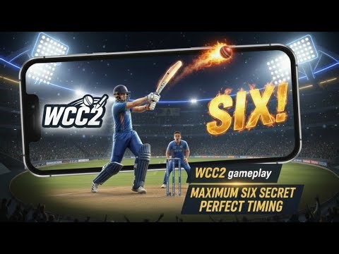 Wcc2 Real Secret Batting Tips - How to hot maximum 6 in Wcc2 Game batting timing ! 6 hit easily