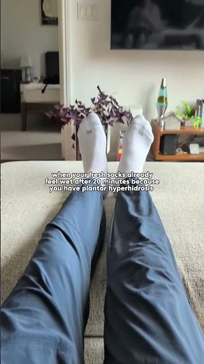 The life of excessively sweaty feet #hyperhidrosis