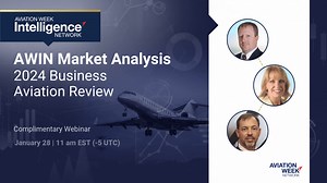 Join Aviation Week Intelligence Network (AWIN) for a complimentary briefing as our team explores the most impactful business aviation trends from 2024, including valuations, deliveries and utilization rates. Register now! https://bit.ly/3DU7UaP | AVIATION WEEK