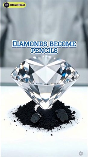 Diamonds Slowly Turn Into Graphite #shorts