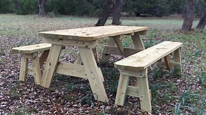 Build a Picnic Table That Seats the Whole Family