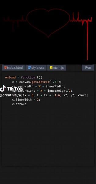 Heart Animation with Javascript Canvas Tutorial