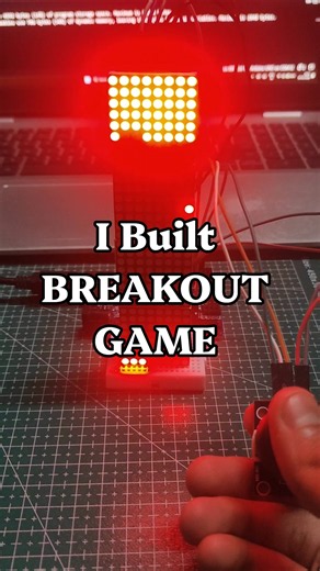 I Built BREAKOUT on Arduino Uno! 🧱🎮 #Shorts