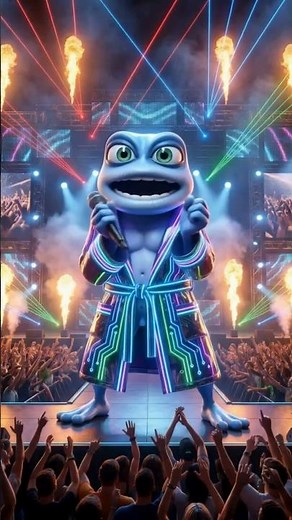 🎤⚡🐸 CRAZY FROG – Ding Ding Ding | Festival Screen Push Dance 10s
