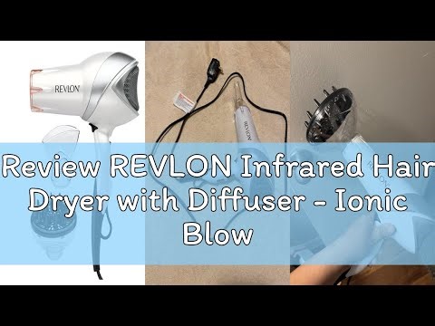 Review REVLON Infrared Hair Dryer with Diffuser - Ionic Blow Dryer, Diffuser, and Concentrator, Infr